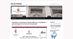 Desktop Screenshot of cercleartistic.com